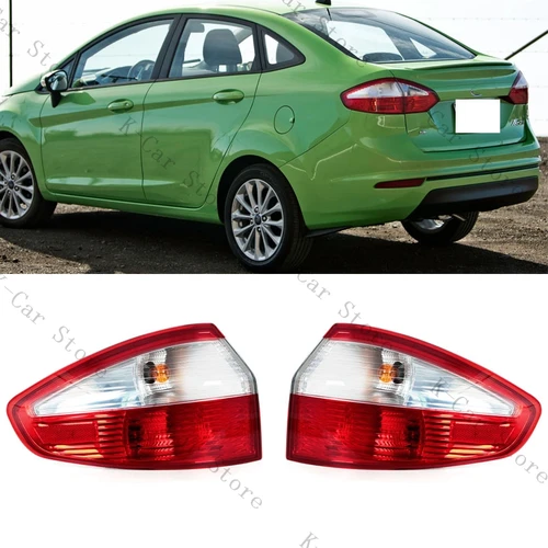 Para Ford Fiesta Sedan 2013 2014 2015 luz trasera de parachoques luz trasera lámpara de freno con bombilla accesorios de coche