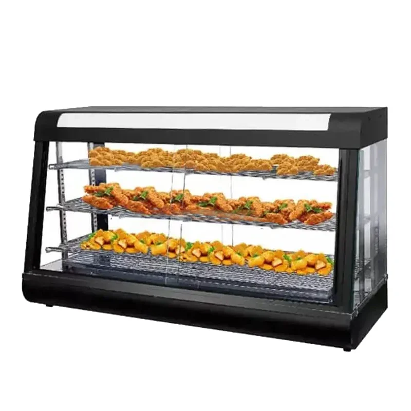 

ForHeating Display Cabinet Fast Food Restaurant Food Heater Hotel Restaurant Cake Display Cabinet 1200MM
