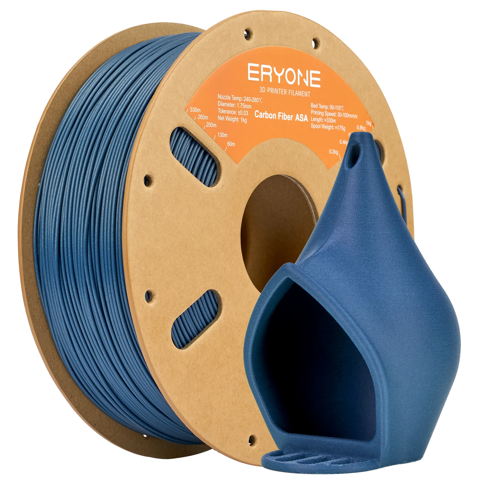 ERYONE ASA koolstofvezel 1/3/5/10KG premium filament 1,75 mm 3D-print, veelkleurig beschikbaar,asa koolstofvezel grote verkoop, 1KG / spoel