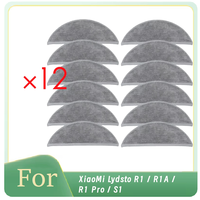 【A88X】12 PCS Cleaning Rag For Xiaomi Lydsto R1 / R1A / R1 Pro / S1 Sweeping Machine Accessories Enhanced Cleaning Efficiency
