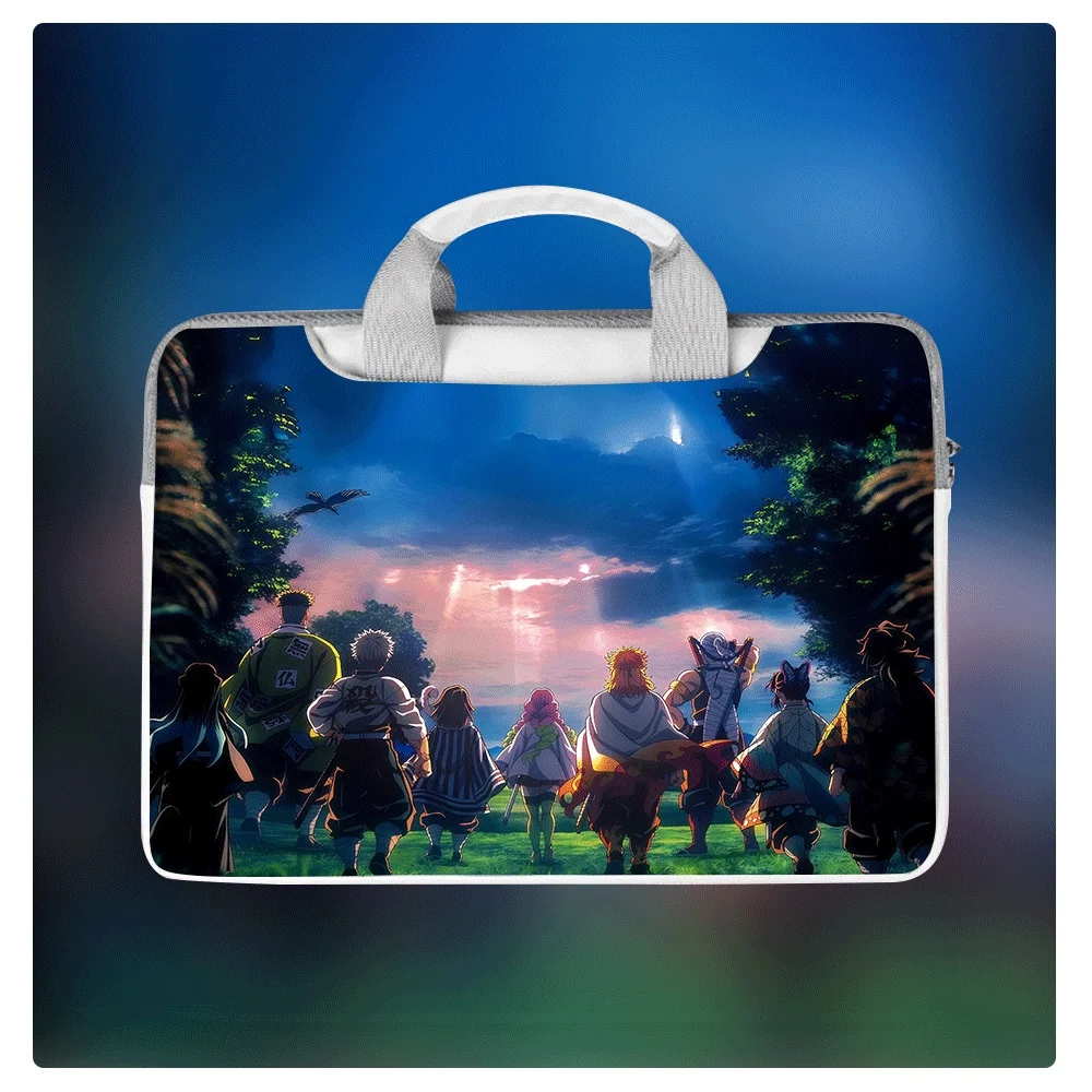 

Сумка-портфель для ноутбука Kimetsu No Yaiba (12-16 дюймов) с принтом Шинобу Гию, водонепроницаемая, портативная, через плечо