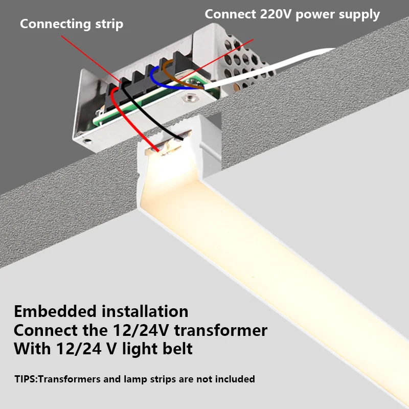 LED Flexible Neon Rope Tube Silicone Diffuser Channel Recessed Outdoor Waterproof IP67 Ribbon Linear Strip Light WS2811 WS2812B