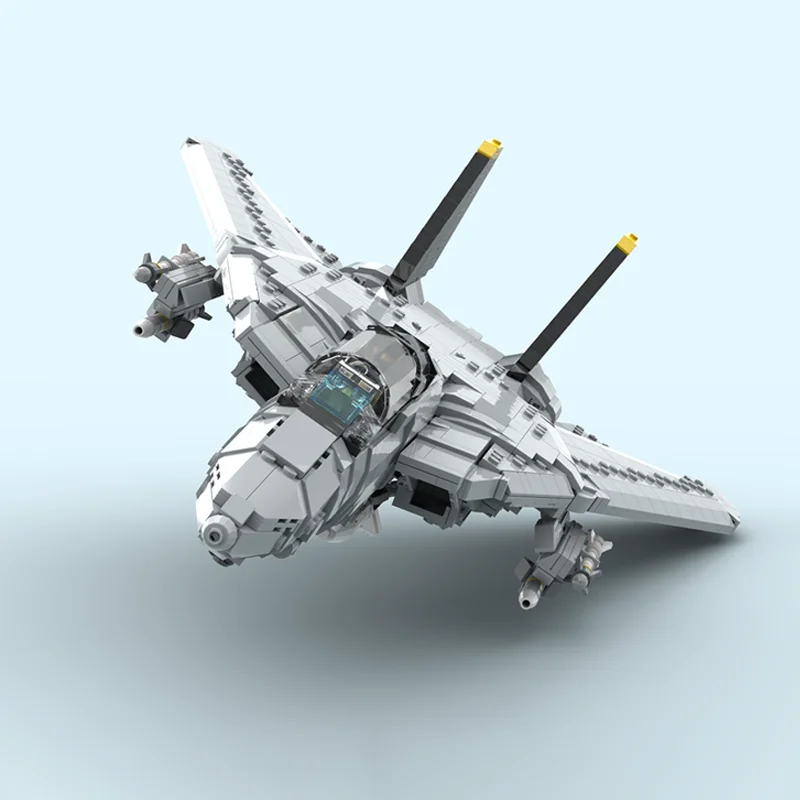 2123PCS MOC War series F 14D Super Tomcat warplane Model Building Blocks Stacking Bricks Creative Toys Kid Gift Diy Educational