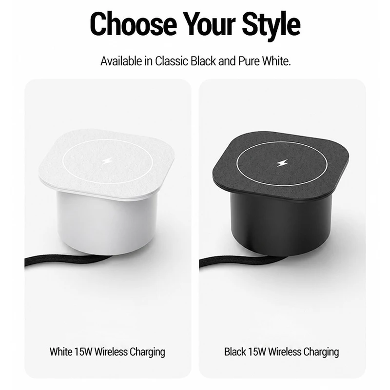 15W Built-in Wireless Charger  - Home Office Of Uk recension och pris