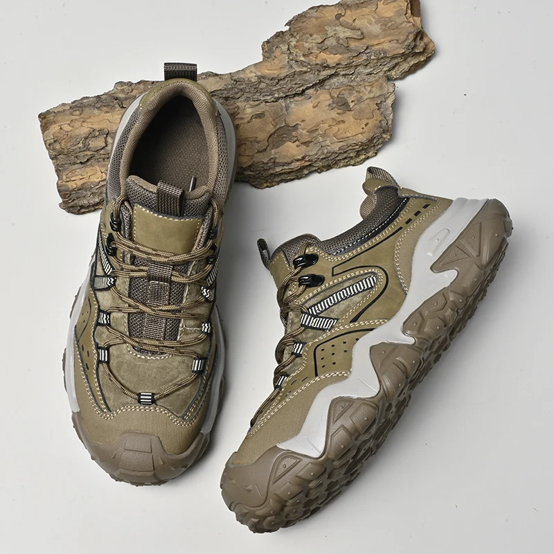 

Мужские кроссовки из натуральной кожи 2026: Универсальные, удобные, нескользящие, для активного отдыха, путешествий и походов