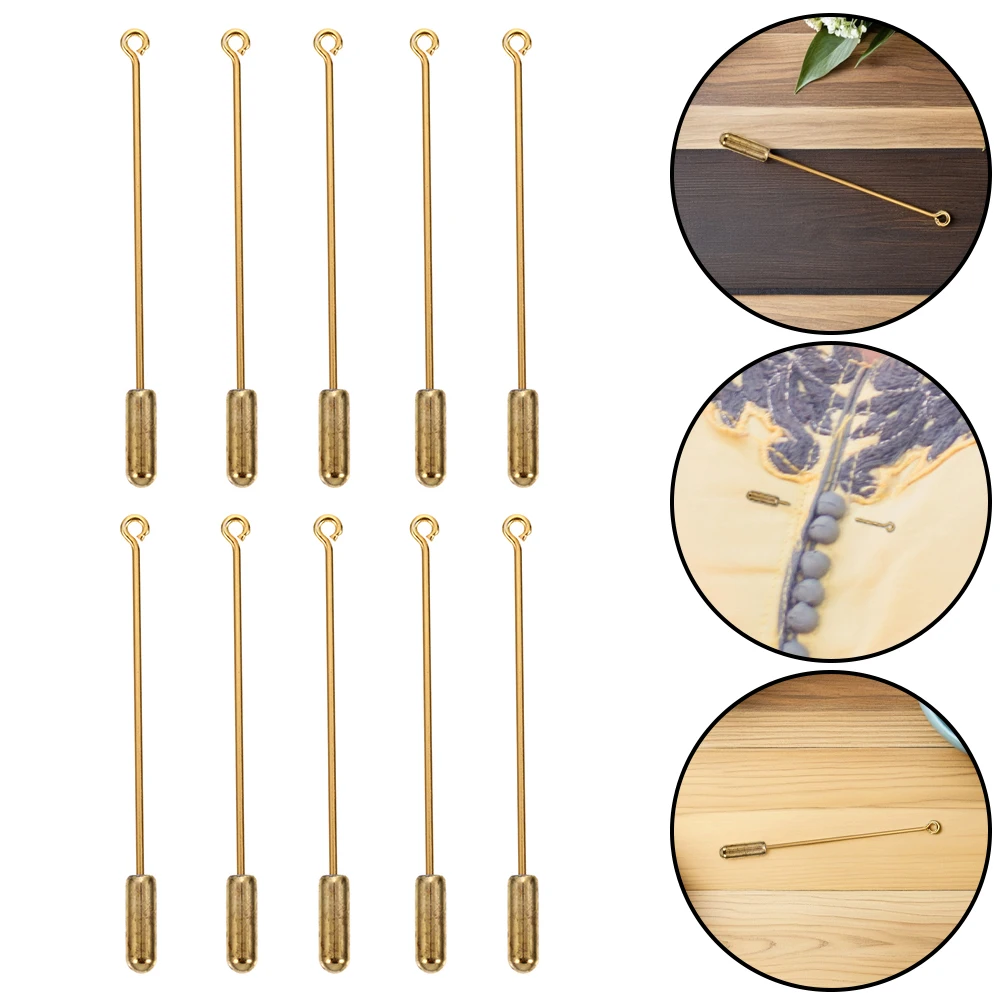 

20Pcs Simple Brooch Pins Premium Copper Metal for Daily Wear Wedding Party Formal Casual Outfit Jewelry Accessory