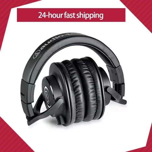 Imagen 1 del producto Auriculares originales Audio Technica ATH M50X HIFI, auriculares profesionales de monitoreo completamente cerrados, auriculares plegables portátiles