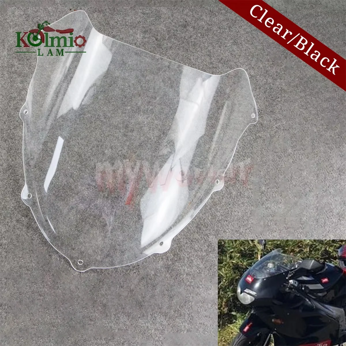 Fit For Aprilia RS50 1993 - 1995 Motorcycle Accessories Clear Or Black Windshield Windscreen RS 50 1994 93 94 95