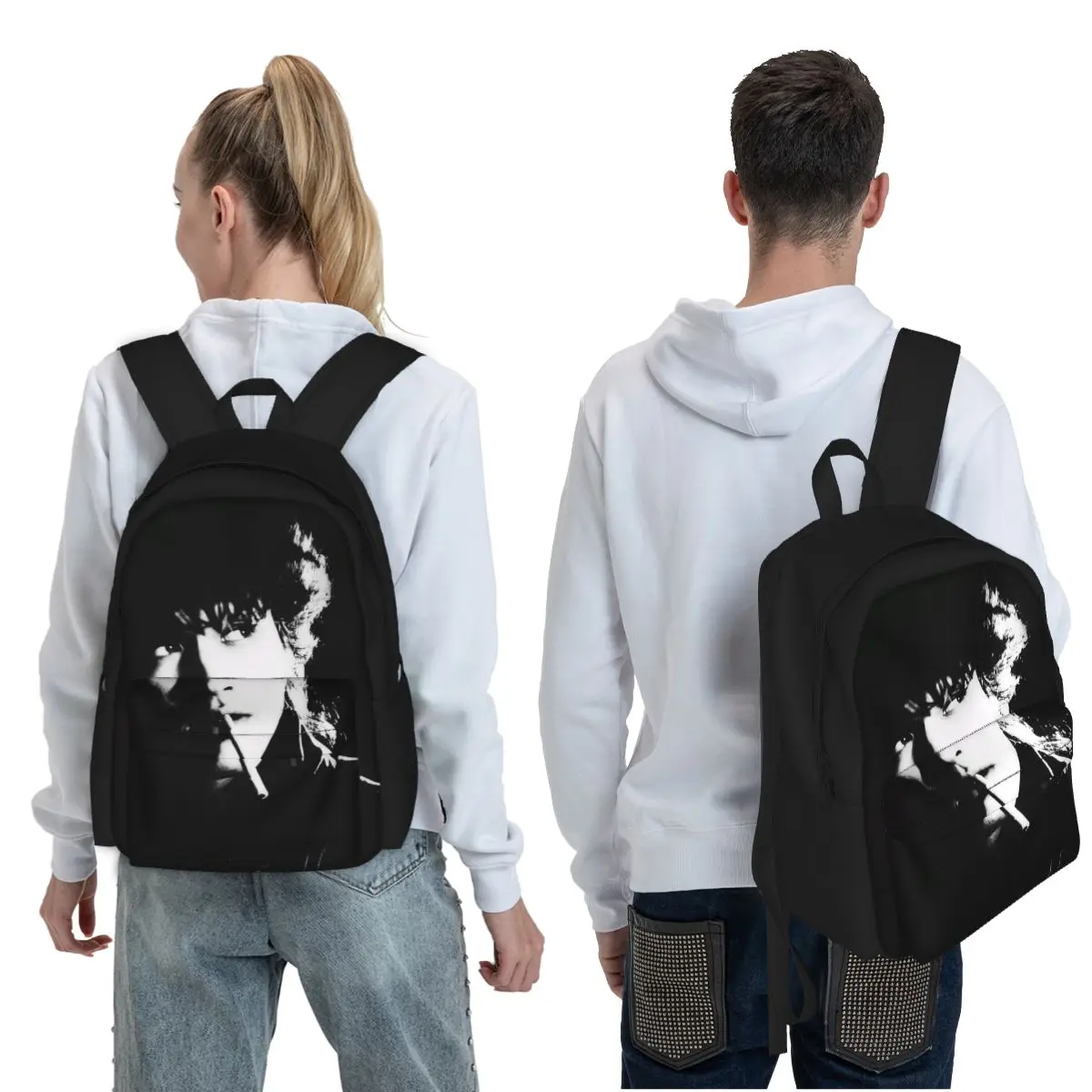 Viktor Tsoi Russia Music Rock Band Kino Student Backpack School Bag Daypack for Men Women Fashion Bookbag Shoulder Bags