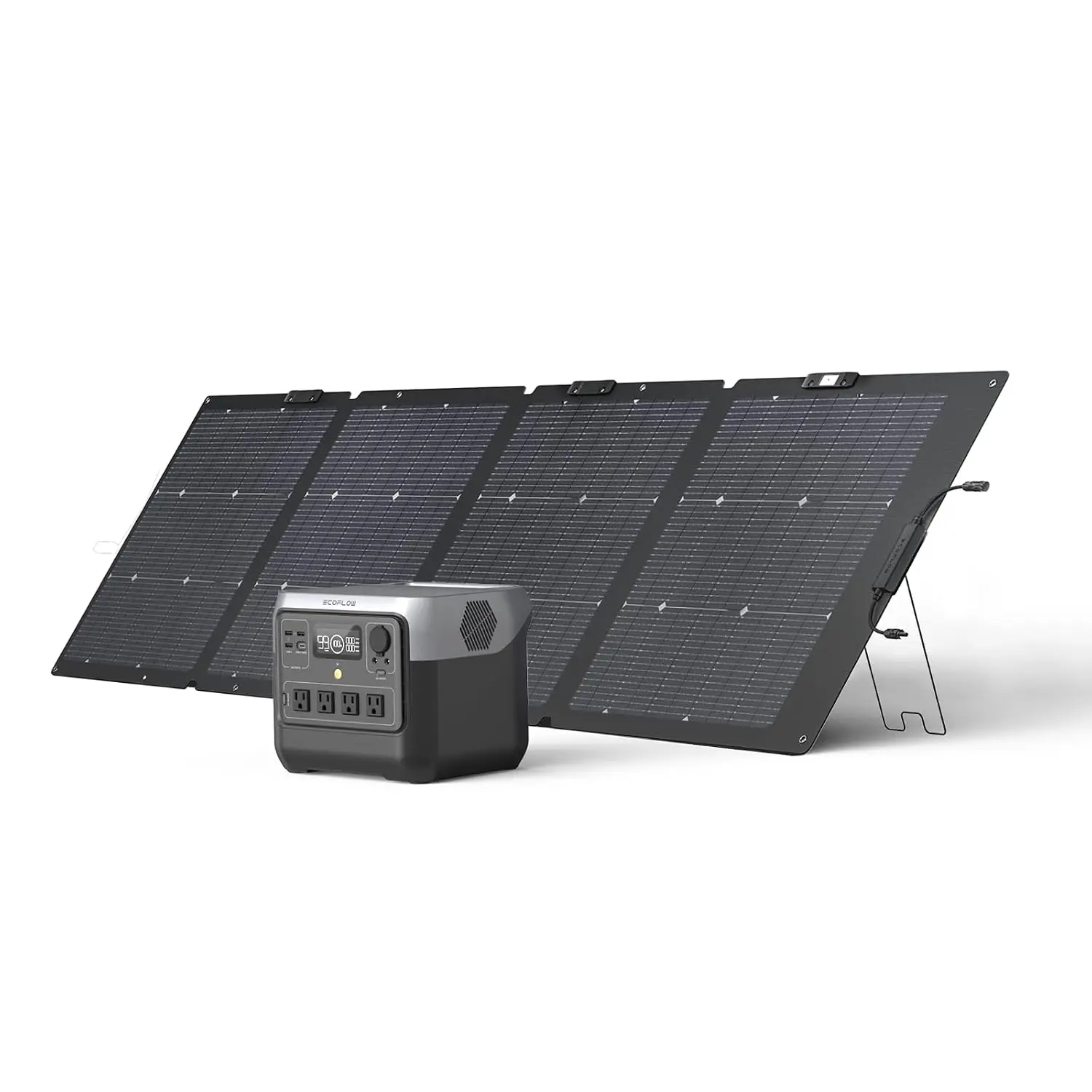 768Wh Portable Power Station & 220W Solar Panel, Fast Charging Solar Generator for Camping Outdoor Emergency Backup, Customized
