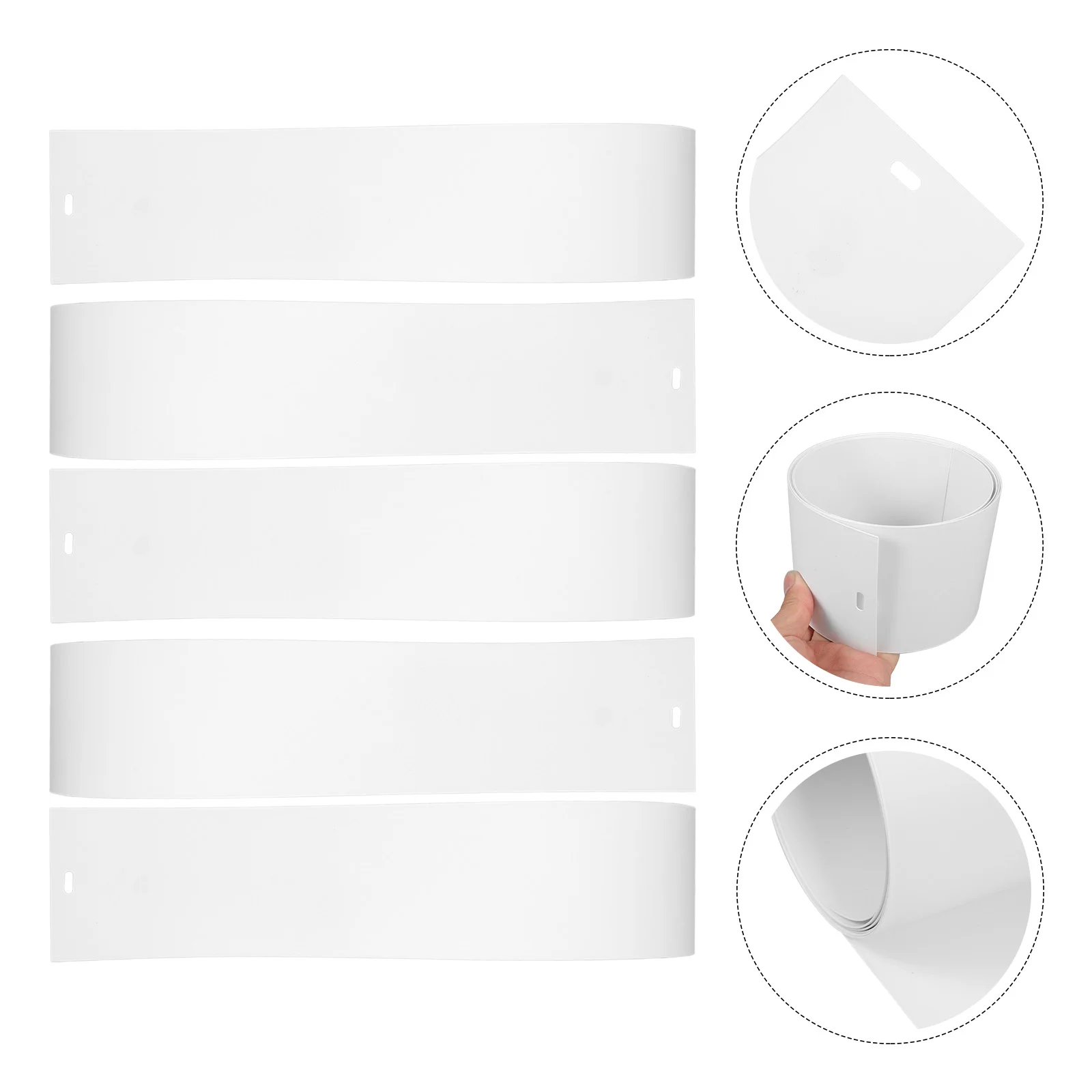 5 Pcs Repair Blind Replacement Slats Wall Sconce Lights White Vertical Blinds Branches Window