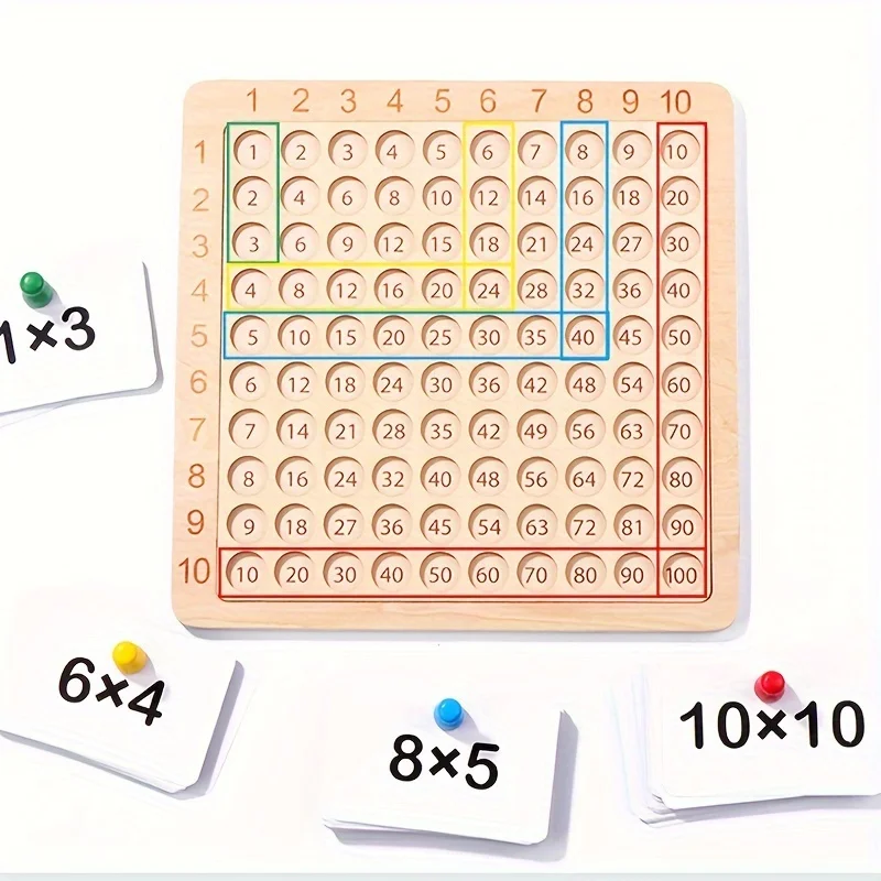 99 جدول الضرب لعبة الرياضيات الحسابية التدريس المعونة مونتيسوري ألعاب خشبية تعليمية للأطفال هدايا الأطفال