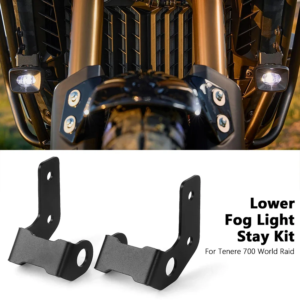 

For YAMAHA Tenere700 T700 T7 Tenere 700 World Raid 2022 2023 2024 New Motorcycle Fog Lights Auxiliary Light Bracket Driving Lamp