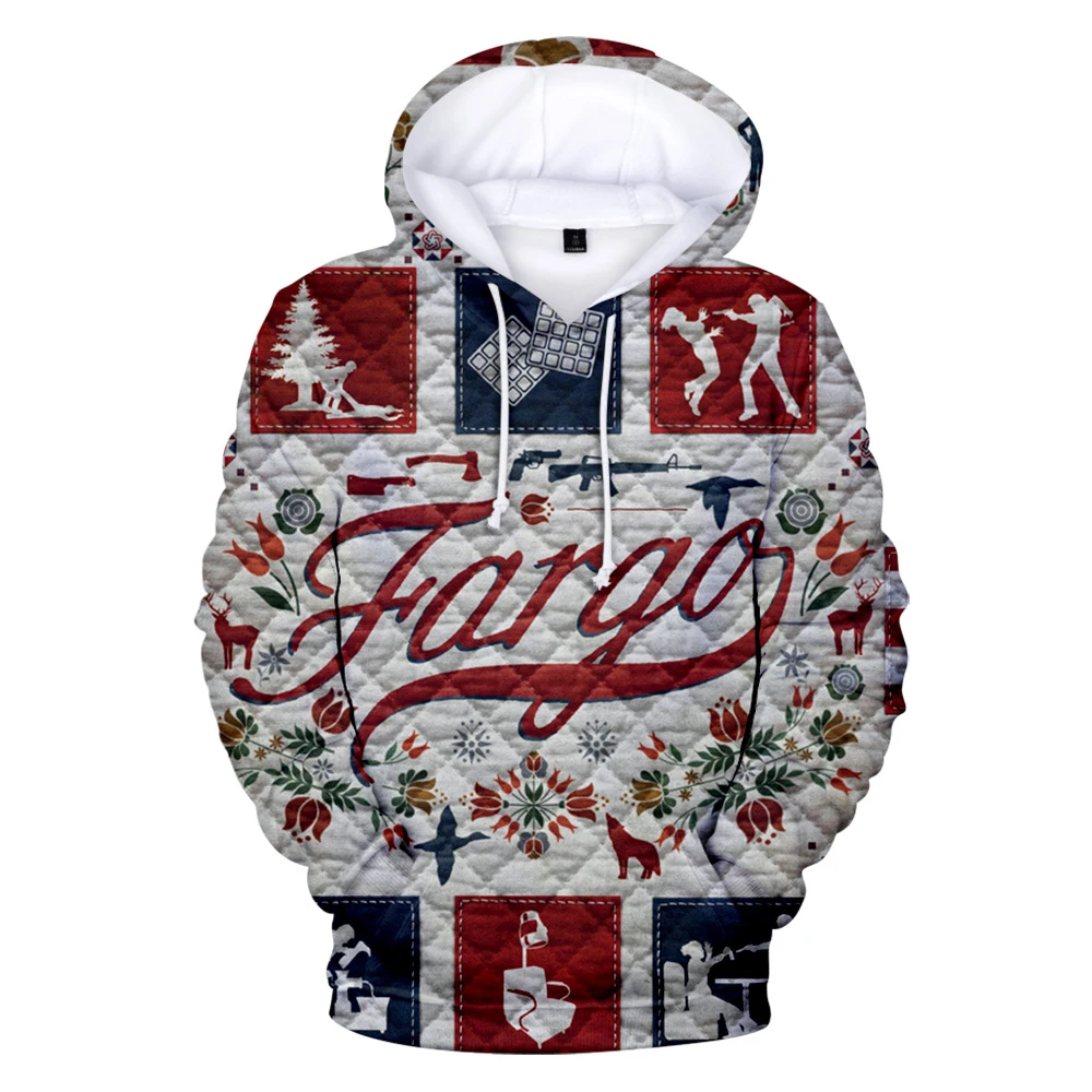 FARGO-Sudadera con capucha para hombre y mujer, Jersey informal de estilo Hip Hop, ropa de calle de talla grande, a la moda, novedad