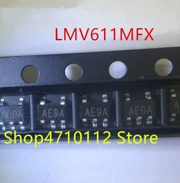 10PCS/LOT NEW LMV611MFX LMV611MF LMV611 MARKING AE9A SOT23-5