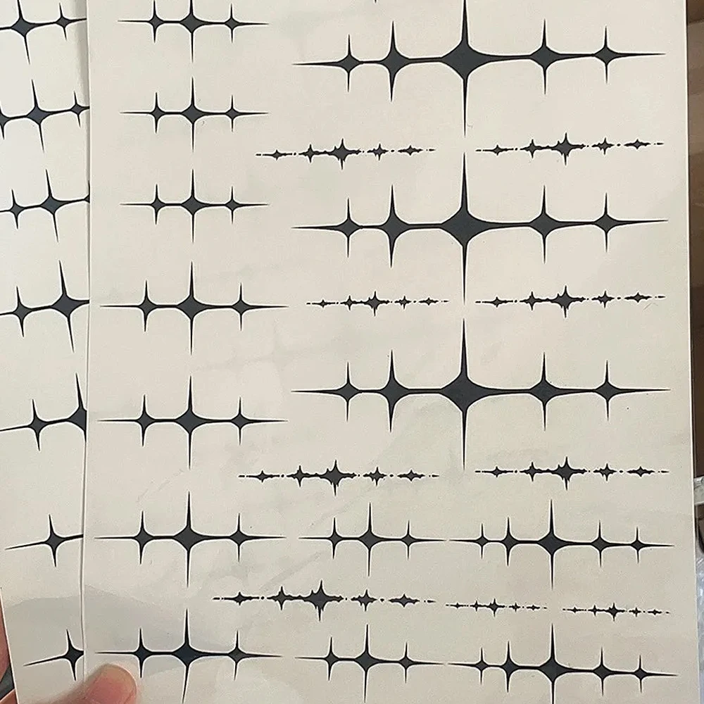 Jogo Wuthering Waves LYNAE MORNYE Cosplay Tatuagem Falsa Tatuagem Cicatriz Negra Adesivo Temporário Papel Arte Corporal Halloween Party Prop