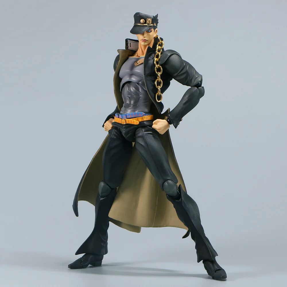 25cm JOJOs Bizarre Adventure Kujo Jotaro Star Platinum Anime Action Figure Toys Doll Collection Christmas Gift With box