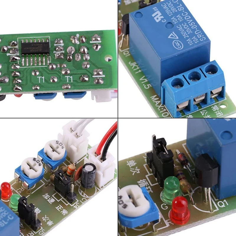 Time Delay Module,DC 24V 0-15 Min Adjustable Cycle Time Relay Timer ON/Off Module