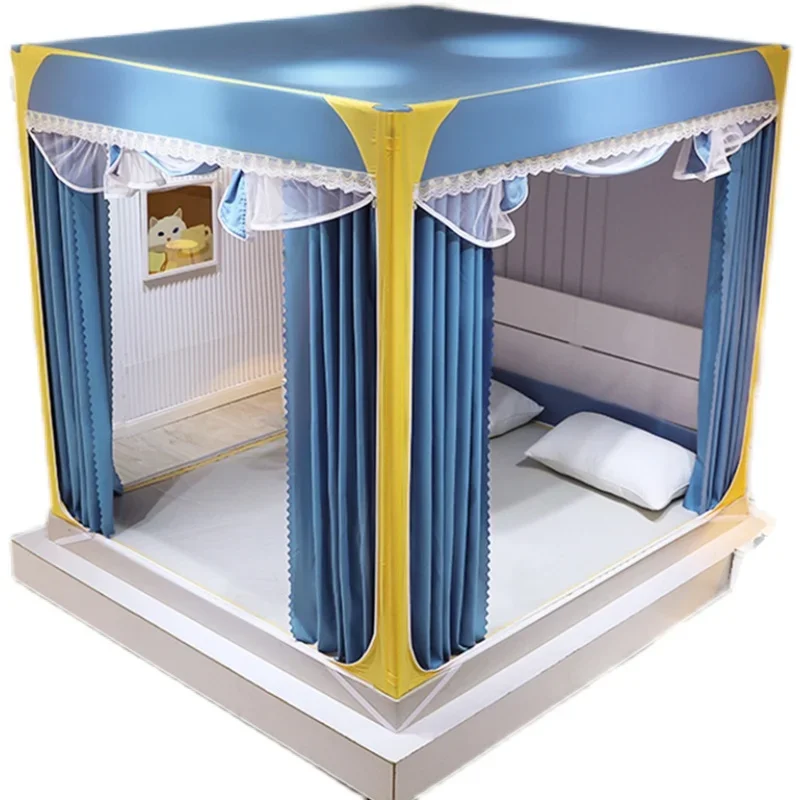 

Canopy Window Queen Mosquito Nets Bed Canopy Decoration Frame Full Hanging Princess Tent Foldable Anti Moustique Beds Furniture