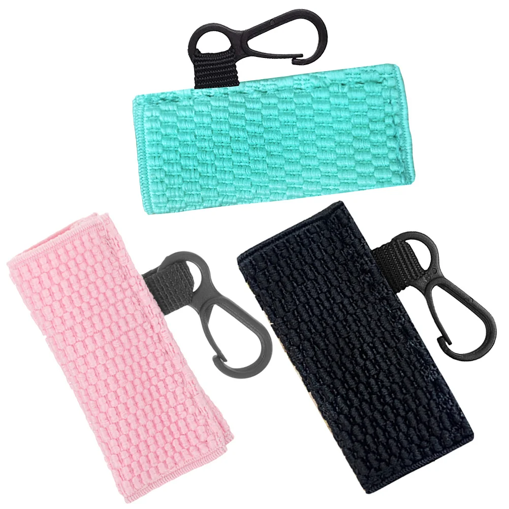 3 stuks gebreide lippenbalsemhouder sleutelhanger draagbare lippenstift lipgloss etui compacte beschermhoes voor dagelijks gebruik onderweg