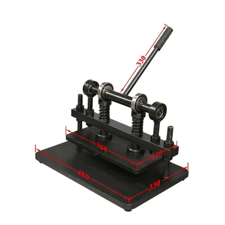 Mesin Pemotong Kulit Manual Roda Ganda, Pemotong Kertas Foto, Mesin Pemotong Tekan Manual Kecil untuk Kulit DIY