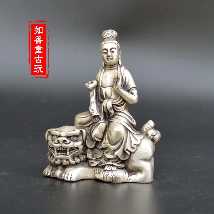 

Copper ware collection, feng shui, silver plated bronze, statue of Buddha Bodhisattva, offering Buddha statues, home feng shui