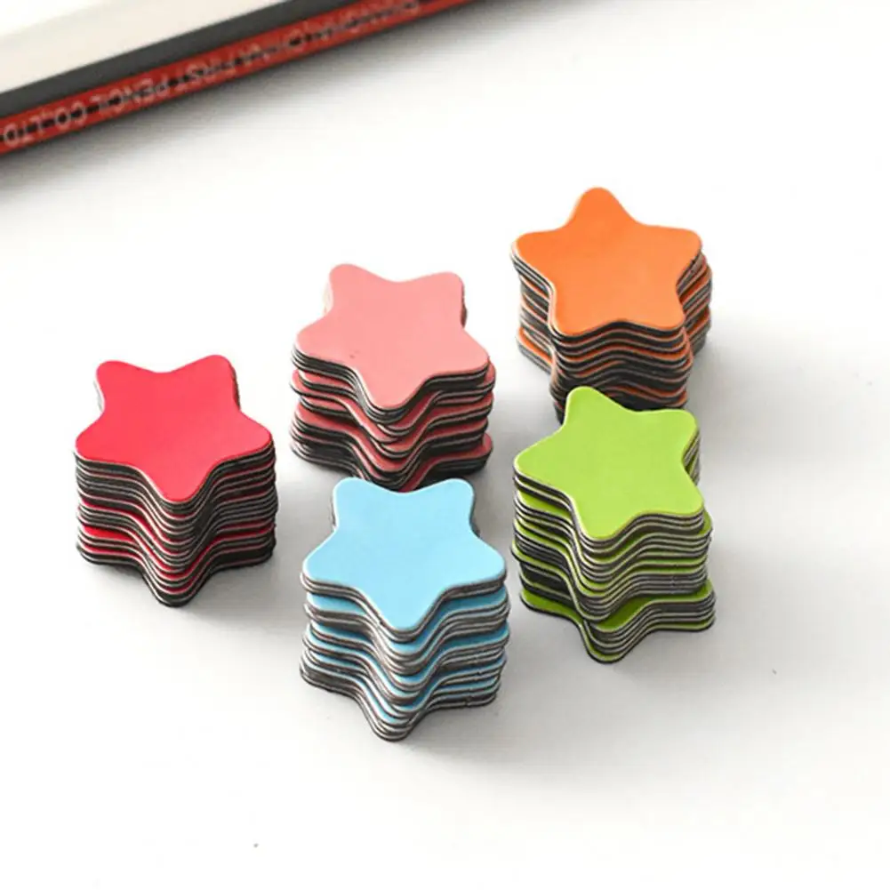 20Pcs/Set Magnetic Sticker  Convenient   Refrigerator Sticker Scratch Resistant Stars Blackboard Magnet