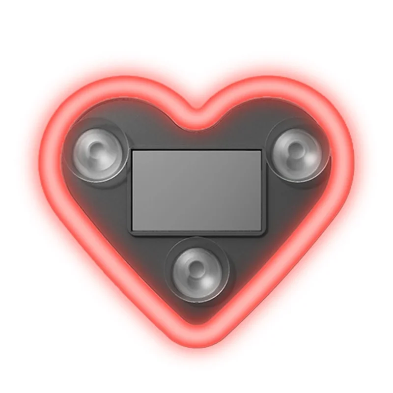 

Прочный автомобильный светодиодный окружающий свет, неоновое сердце любви на солнечной энергии для треугольника или заднего окна, лампа для внутренней атмосферы автомобиля R