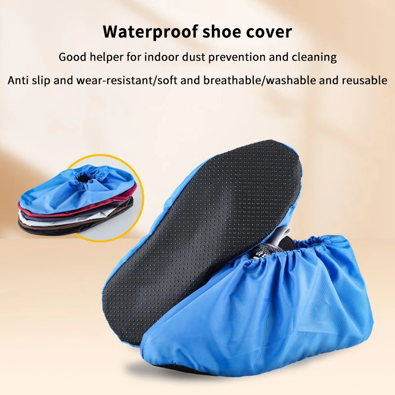 

Breathable Shoe Covers Waterproof Shoe Covers Reusable Foldable Overshoes For Rain Boots Non-slip Wear Resistant Shoe Protectors