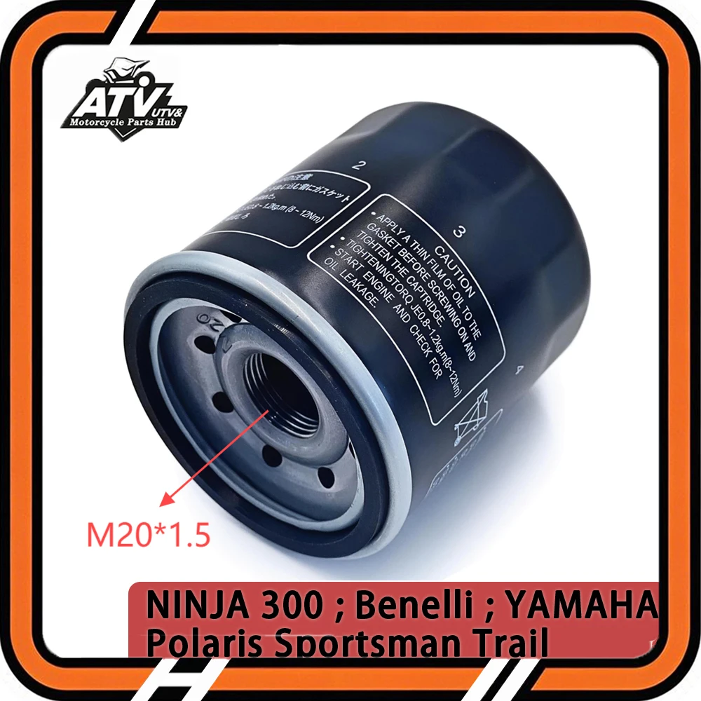 

Масляный фильтр для мотоцикла YAMAHA, квадроцикла, 4-тактный, 9,9-115 л.с. 3R0-07615-M Honda 15410-MM5-003 3FV-13440-00 3FV-13440-20 3084963