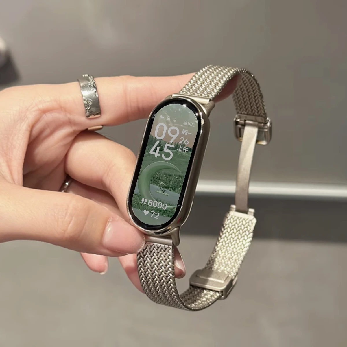 Edelstahlarmband für Xiaomi Mi Band 10/9/8 Armband Magnetschlaufe für Mi Band 9 8/NFC Correas für Miband 10 Zubehör