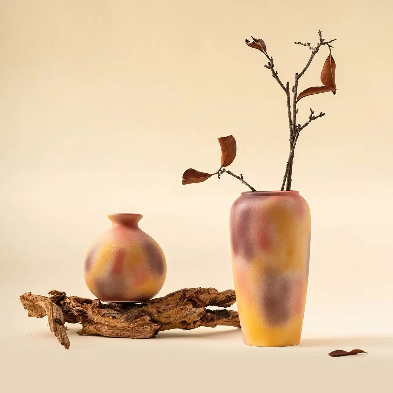 DSA handmade mini vase dried flower bogu frame ceramic ornament flower ware