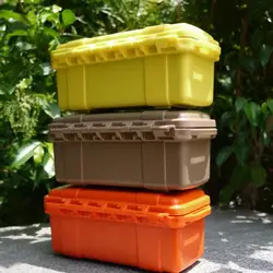 Locking Waterproof Storage Container Anti Falling Locking Waterproof Tool Box Multipurpose Survival Box Storage Case Carry Box