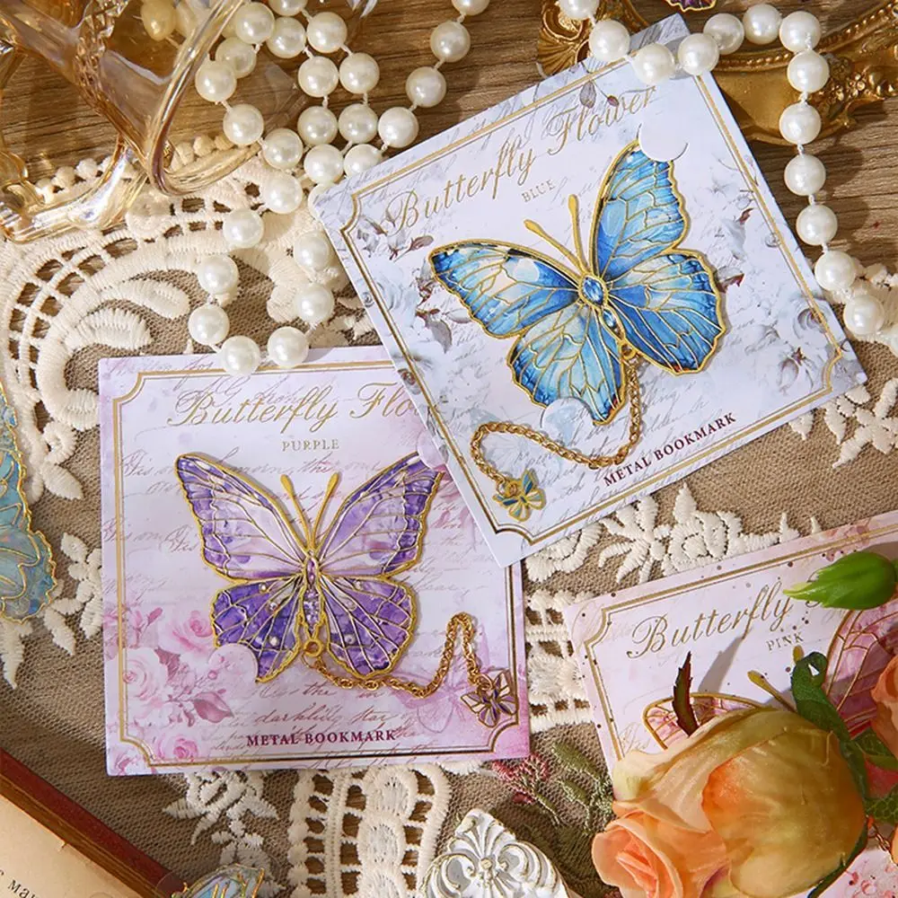 Bronzing โลหะผีเสื้อบุ๊คมาร์คจี้สไตล์จีนจี้ Book Marker ประณีตแยกหน้า Pagination Mark