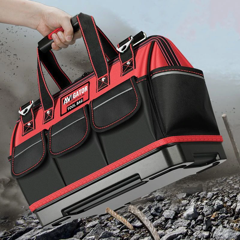 Tool Bag ELECTRIC Oxford Canvas Tool Bag Multi Storage Household Multifunctional Electrician Special Wear Resistant Bag Workbox