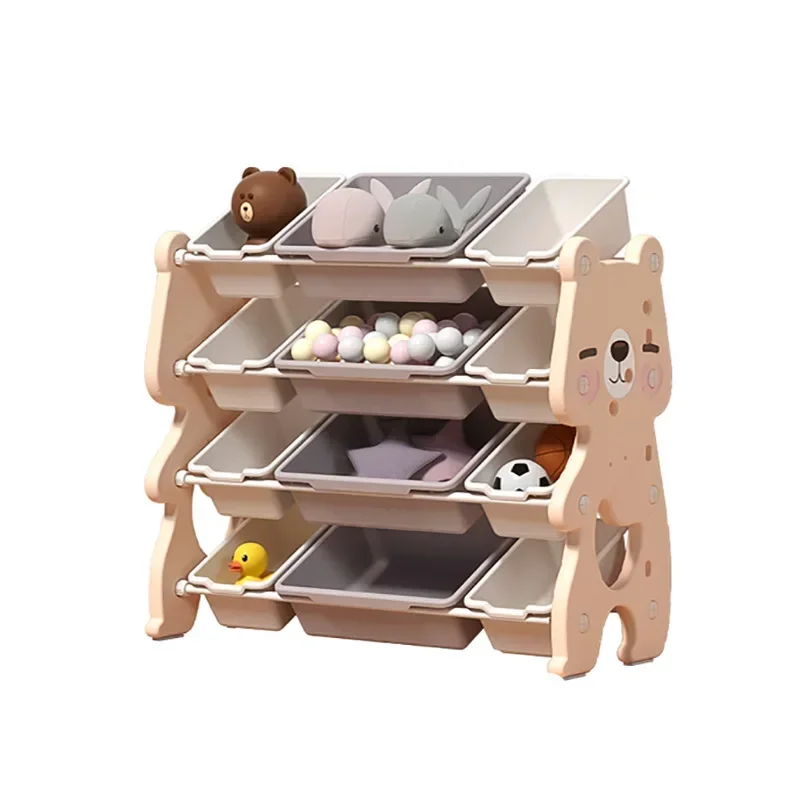 

Children's Toy Storage Rack Baby Storage Rack Locker Multi-Layer Home Finishing Shelf Kindergarten Picture Book Bookshelf