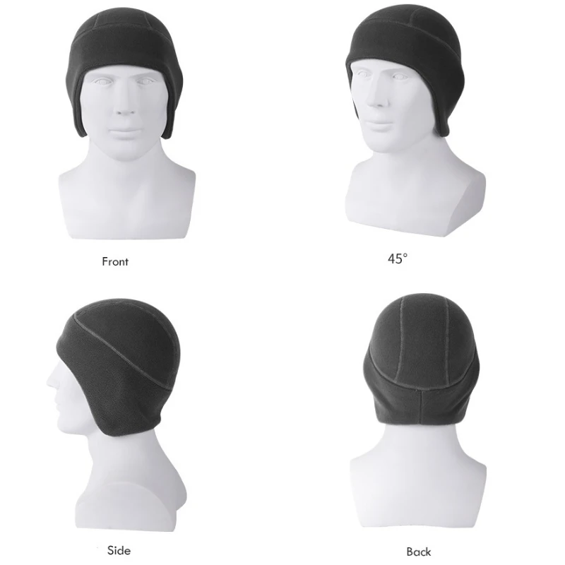 Bonnet chaud à bascule pour l'extérieur, bonnet de protection des oreilles, chapeau doublé, coupe-vent, résistant au froid, enveloppement de sauna, chapeau d'équitation de vélo, sourire, hiver