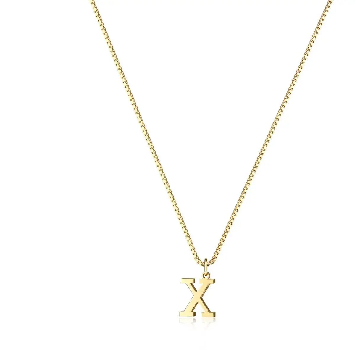 Simple new 26-letter pendant necklace Gold plated stylish everyday charm gift with ladies multifunctional collarbone necklace