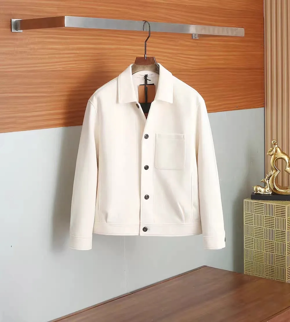 

Итальянская винтажная мужская осенне-зимняя шерстяная повседневная рабочая одежда с лацканами Ele, куртка-стойка для взрослых, всесезонная одежда