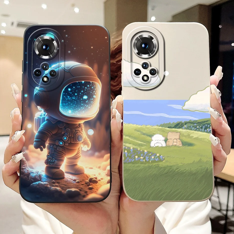 For Huawei Honor 50 Case NTH-NX9 Luxury Candy Painted Cover Shockproof Soft TPU Phone Cases For Honor 50 Pro Honor50 Lite Fundas