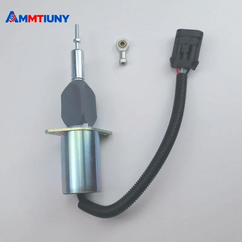 

1PC Fuel Shutoff Stop Solenoid 3939019 SA-4889-24 SA-5006-24 24V for Cummins Engine 6C8.3 ISC8.3 ISL9 Hyundai Excavator R320LC-7
