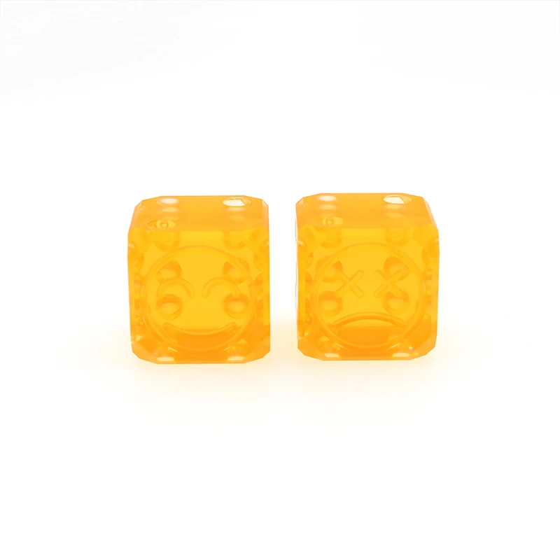 Cry Face Smile Face Titanium Alloy Plastic Dice Creative Dice Tool Outdoor Small Toy