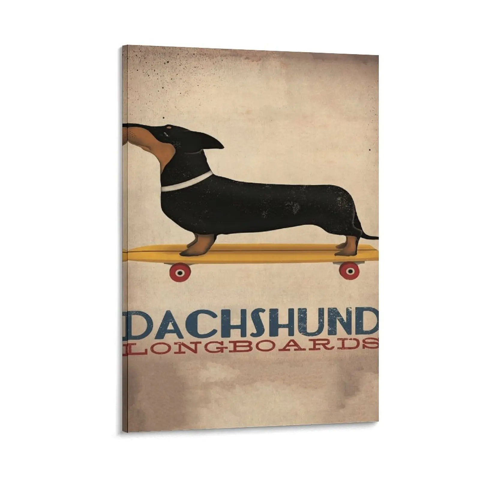 

Dachshund Longboards Canvas Poster Canvas Painting Picture on the wall poster