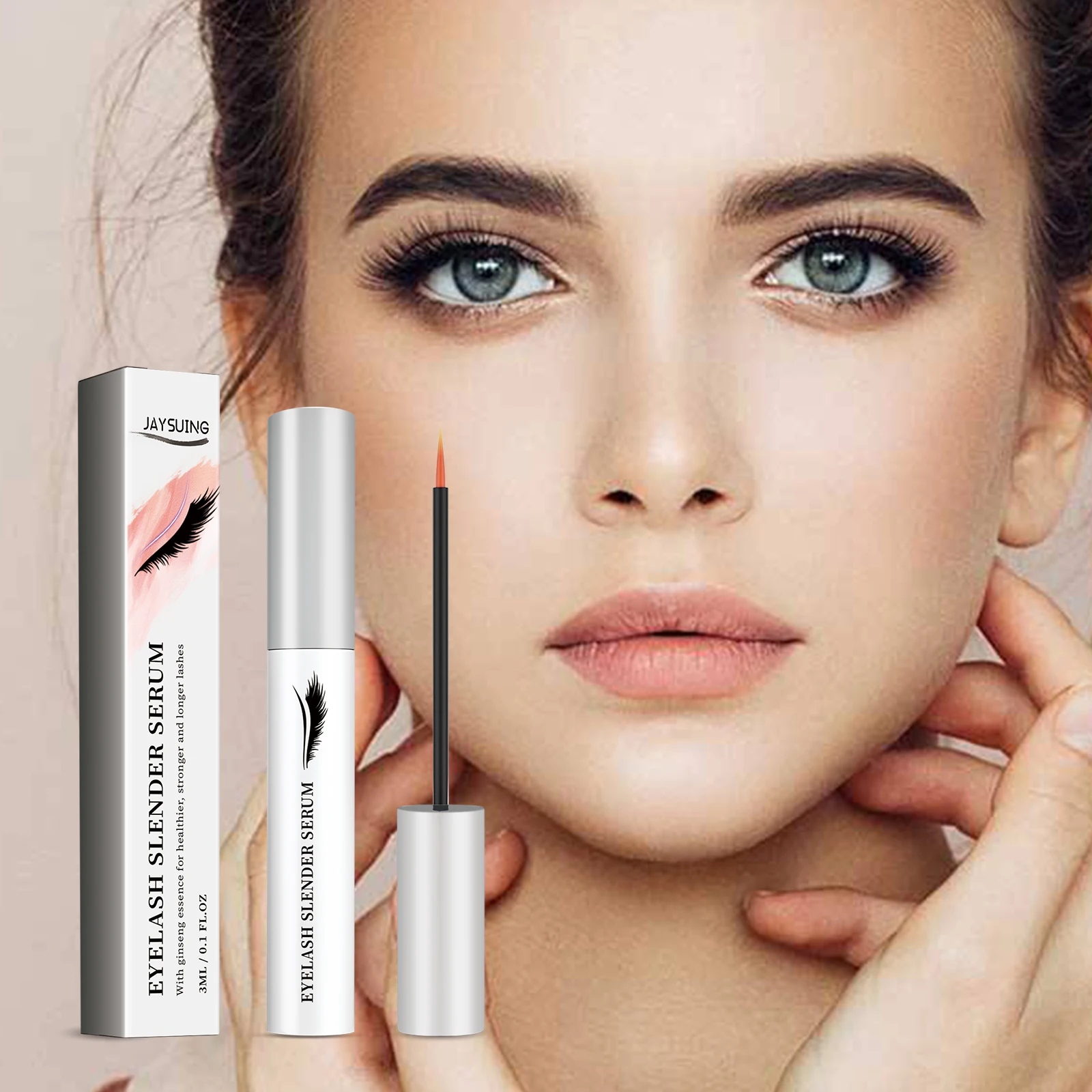 Eyelash Eyebrow Natural Thick Slender Curling Mascara Liquid Lenghtening Waterproof Lasting Non Smudging Silk Fiber Lash Mascara