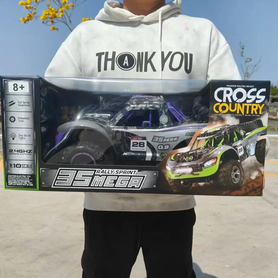 

JJRC Q229 1:10 4WD High Speed RC Short Course Truck Off Road Car with LED Lights 2.4G Remote Control for 14+