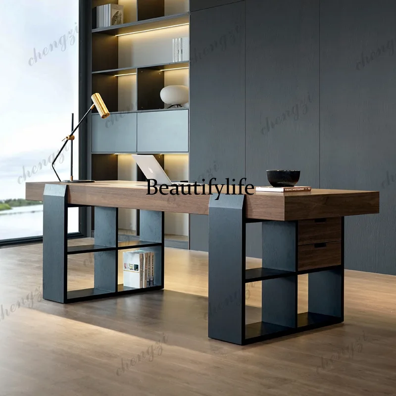 

T41 Simple Reception Office Desks Room Boss Living Room Modern Office Desks Storage Artificial Board Furniture Scrivanie