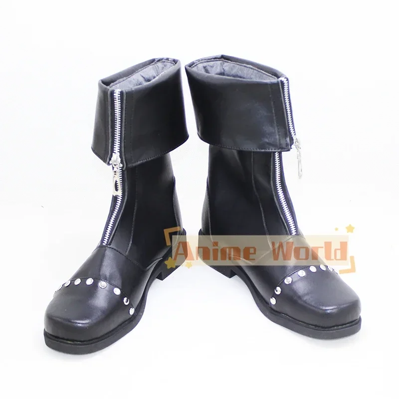 Cloud Strife Cosplay Shoes FF7 Cosplay Prop Halloween Carnival Boots PU Shoes Custom Made