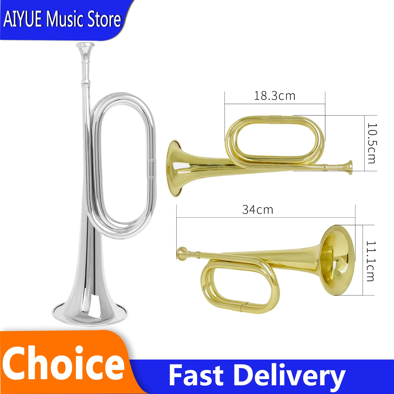 M MBAT Big Step Number C Tune Spanish Military Horn Orchestra Perform Practice Professional Premium Brass Music Instrument
