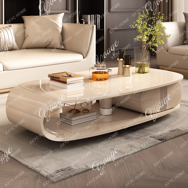 Luxury Design Coffee Table Storage Home  Entryways Side Table Space Saving Unique Mesa De Centro Sala Furniture