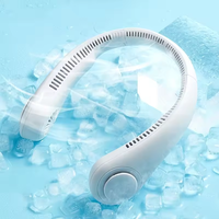 Mini Neck Portable Bladeless Fan Rechargeable Leafless Hanging Fans Air Cooler Cooling Wearable Neckband Fans
